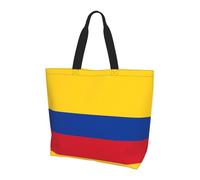 Bandolera con la bandera de Colombia. Elegante estampado integral para mujer, ligero, gran capacidad para el uso diario