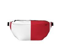 Bandolera cruzada ajustable con bandera de Malta para deportes al aire libre y viajes, bolsa bandolera de gran capacidad