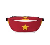 Bandolera cruzada ajustable con bandera de Surinam para deportes al aire libre y viajes, bolsa bandolera de gran capacidad