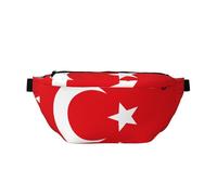 Bandolera cruzada ajustable con bandera de Turquía para deportes al aire libre y viajes, bolsa bandolera de gran capacidad