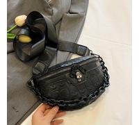 Bandolera de Piel Sintética con Estampado Gótico, Bolso Cruzado Moderno para Mujer, de Cintura y Riñonera a