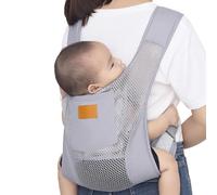 Bandolera para bebé | Fular portabebés transpirable | Bandolera ligera | Bandolera ergonómica para que soporta niños de hasta 20 kg, perfecta para padres en movimiento