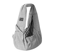 Bandolera para Perro Perrito Puppy Carrier Bag Cats Outdoor Travel Perro Bolso Hombro Algodón One Comfort Sling(Gray)
