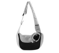 Bandolera para Perro Pet Port Porter Carrier Bags Cats Puppy Bolsos al Aire Libre Malla Oxford Bolso de un Solo Hombro Sling Delantera Viaje(1 Black,L)