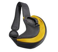 Bandolera para Perro Pet Port Porter Carrier Bags Cats Puppy Bolsos al Aire Libre Malla Oxford Bolso de un Solo Hombro Sling Delantera Viaje(Yellow,L)