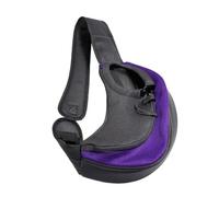 Bandolera para Perro Pet Port Porter Carrier Bags Cats Puppy Bolsos al Aire Libre Malla Oxford Bolso de un Solo Hombro Sling Delantera Viaje(Purple,L)