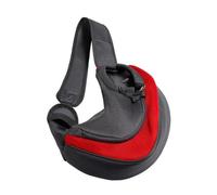 Bandolera para Perro Pet Port Porter Carrier Bags Cats Puppy Bolsos al Aire Libre Malla Oxford Bolso de un Solo Hombro Sling Delantera Viaje(Red,S)