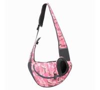 Bandolera para Perro Pet Port Porter Carrier Bags Cats Puppy Bolsos al Aire Libre Malla Oxford Bolso de un Solo Hombro Sling Delantera Viaje(Camouflage Powder,L)