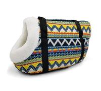 Bandolera para Perro Travel Dog Carrier Bag de Mascotas for Perros Gatos Mascota Bolsa Honda Suave Cachorro Gato Perro Bolsas Hombro Chihuahua Pug pequeño Bolso S/L(4 with Fur,L)