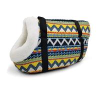 Bandolera para Perro Travel Dog Carrier Bag de Mascotas for Perros Gatos Mascota Bolsa Honda Suave Cachorro Gato Perro Bolsas Hombro Chihuahua Pug pequeño Bolso S/L(4 with Fur,L)