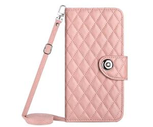 Bandolera para Xiaomi Redmi A7 Pro con funda de piel de lujo tipo cartera con cordón para tarjetas de crédito, funda tipo cartera para teléfono a prueba de golpes, para mujeres y hombres, para Xiaomi
