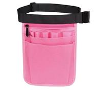 Bandolera Peluqueria Bolsa de cintura for herramientas, pinzas, impermeable, for reparación manual, nailon, kit, tijeras, bolsas almacenamiento universales for exteriores(Pink)