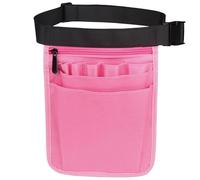 Bandolera Peluqueria Bolsa de herramientas cintura impermeable for reparación manual, kit nailon, tijeras, pinzas, bolsas almacenamiento universales for exteriores(Pink)