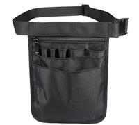 Bandolera Peluqueria Bolsa de herramientas cintura impermeable for reparación manual, kit nailon, tijeras, pinzas, bolsas almacenamiento universales for exteriores(Noir)