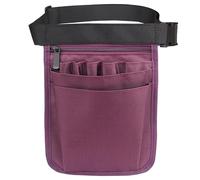 Bandolera Peluqueria Bolsa de herramientas cintura impermeable for reparación manual, kit nailon, tijeras, pinzas, bolsas almacenamiento universales for exteriores(PURPLE)