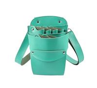 Bandolera Peluqueria Bolsa for tijeras de pelo piel sintética con 6 bolsillos, funda for, estuche for peluquero, cinturón, herramienta peluquería for salón(Blue)