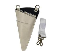 Bandolera Peluqueria Bolso de moda con 5 bolsillos y forma triángulo for tijeras peluquería, bolso cintura for(White)