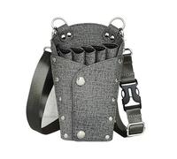 Bandolera Peluqueria Riñonera con tijeras for peluquería y, kit de corte pelo for peluqueros mascotas(Grey)