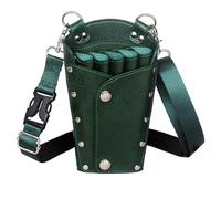 Bandolera Peluqueria Riñonera con tijeras for peluquería y, kit de corte pelo for peluqueros mascotas(Green)
