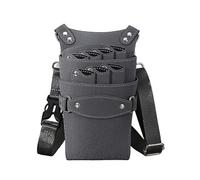 Bandolera Peluqueria Riñonera de piel sintética con forma tijeras for el pelo, bolso cruzado for peluquero, kit peluquería, for cuidado mascotas(GRAY)