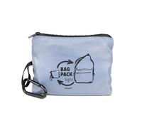 Bandolera plegable (se puede guardar en compartimento interior para ahorrar espacio) con mosquetón para un cierre rápido - BAG PACK - gran principal + pequeño interior + comp. exterior con cremallera