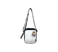 Bandolera Real Madrid 'Hala Madrid', producto oficial | CYP BRANDS - Bolso/bandolera del equipo, con asa al hombro regulable, cierre de cremallera, escudo estampado // Ref: 8435485727