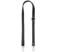 Bandoulière Réglable pour Sac à Main Femme, 2cm Large Courroie en Cuir PU avec Boucle Argent, Sangle de Remplacement Universelle Sans Perçage, Pour Sac Bandoulière et Crossbody (Noir)