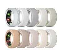 BandRain Paquete de 10 fundas para Oura Ring Gen 4 y 3/ULTRAHUMAN Ring AIR, funda protectora de silicona elástica antiarañazos, accesorios para mujeres y hombres que entrenan en el gimnasio (10