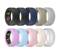 BandRain Paquete de 10 fundas para Oura Ring Gen 4 y 3/ULTRAHUMAN Ring AIR, funda protectora de silicona elástica antiarañazos, accesorios para mujeres y hombres que entrenan en el gimnasio (10