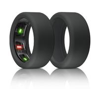 BandSmith Funda de Silicona Compatible con Oura Ring Protector, Funda elástica para Oura Ring Gen 4/3 Working out - Patente protegida (Negro + Negro, M para 11/12/13)