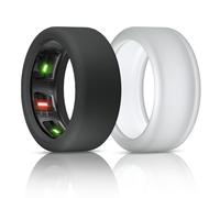 BandSmith Funda de silicona compatible con Oura Ring Protector, funda elástica para Oura Ring Gen 4/3 Working Out - Patente protegida (negro + transparente, M para 11/12/13)