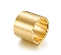 Banemi - Anillo de placer para hombre, anillo personalizado de acero inoxidable cepillado, regalos significativos para novio, talla H 1/2-Z