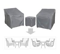 Baner Garden B15 - Juego de 3 fundas para muebles de jardín y terraza al aire libre con tela 600D duradera y resistente al agua