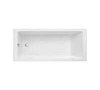 Bañera acrílica rectangular hidromasaje Tonic 160x70x43 cm con desagüe y pies Roca