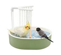 Bañera automática alimentada por USB, baño para loros, ducha de pájaros, 12.5 x 9.8 x 3.35 pulgadas, múltiples opciones de posadera, baño auténtico para jaula de interior, periquito, pinza, cacatúa
