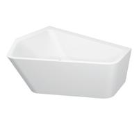 Bañera de 5 esquinas Duravit Paiova/ Paiova 5, esquina izquierda, con revestimiento acrílico sin juntas y marco, 1770x1300mm, blanco, 700394000000000