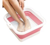 Bañera de baño para pies, lavabo plegable de tamaño estándar con 168 puntos convexos de masaje, resistente y antideslizante, bañera con diseño de gran capacidad, accesorio de relajación para el hogar