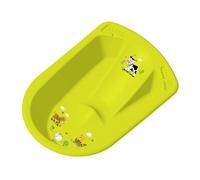 Bañera de bebé con el asiento y el enchufe del campo divertido de la TRO 80 cm Color: verde