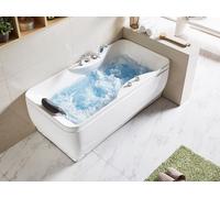 Bañera de hidromasaje - 1 plaza - 140L - 150 x 75 x 65 cm - Angulo derecho - GAVINO