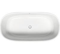Bañera de hidromasaje Duravit Zencha, independiente, desagüe y rebosadero en blanco, Air-System, 1800x900mm, blanco mate, 760463000AS0000