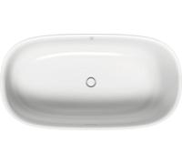 Bañera de hidromasaje Duravit Zencha, independiente, juego de desagüe y rebosadero blanco, Air-System, 1600x850mm, blanco mate, 760462000AS0000