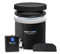 Bañera de inmersión en frío de 116 galones con enfriador de agua, enfriador de baño de hielo de 1/3 HP y kit completo de inmersión en frío con bomba externa y filtro, sistema de refrigeración de baño