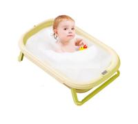 Bañera de lavado plegable, bañera de viaje portátil - Cartoon Silicone Bath Net,Herramienta de ducha de aislamiento de calor de doble capa, suministros para bebés para al aire libre