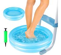 Bañera de pies Hinchable para Piscina,Inflable para Remojar Pies,Recipiente de pies para Piscina | para Uso Interiores y Exteriores hogares duchas SPA Jardines baños Playas Camping Patios Traseros
