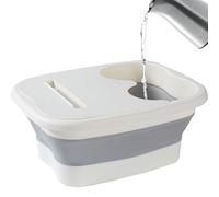 Bañera de remojo de pies, bandeja plegable de masaje de , escudo de lavabo de agua con agarres inferiores texturizados, del estrés portátil que ahorra espacio, ideal para saneamiento de