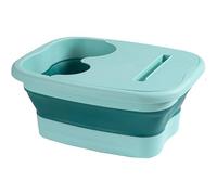 Bañera de remojo para pies, santuario de suelas, lavabo de 1 pieza para hidroterapia, base de masaje texturizada con marco reforzado, equipo de bienestar, tina de enjuague portátil para el hogar, spa
