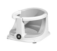 Bañera de seguridad infantil - Asiento del termómetro de agua | Silla de natación para bebés sin desliz