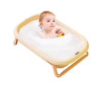 Bañera de viaje portátil, bañera de bebé plegable | Cartoon Silicone Bath Net,Suministro de bebés Herramienta sensible a la temperatura de aislamiento de calor de doble capa para niños para niños
