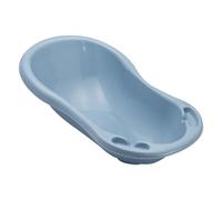 Bañera Ergonómica con Tapón, de 0 a 12 Meses, 84 cm, azul nórdico