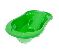 Bañera ergonómica confort anatómica con 2 pasos para el recién nacido 0-6 meses y bebé de 6 a 15 meses (verde)